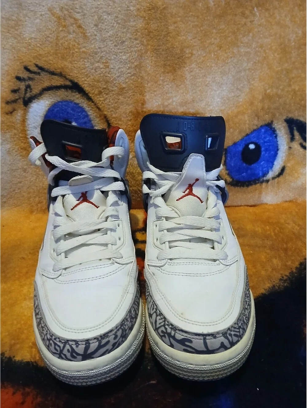 Jordan Spizike White/Black-Red Basketball Shoes Size 6.5Y
